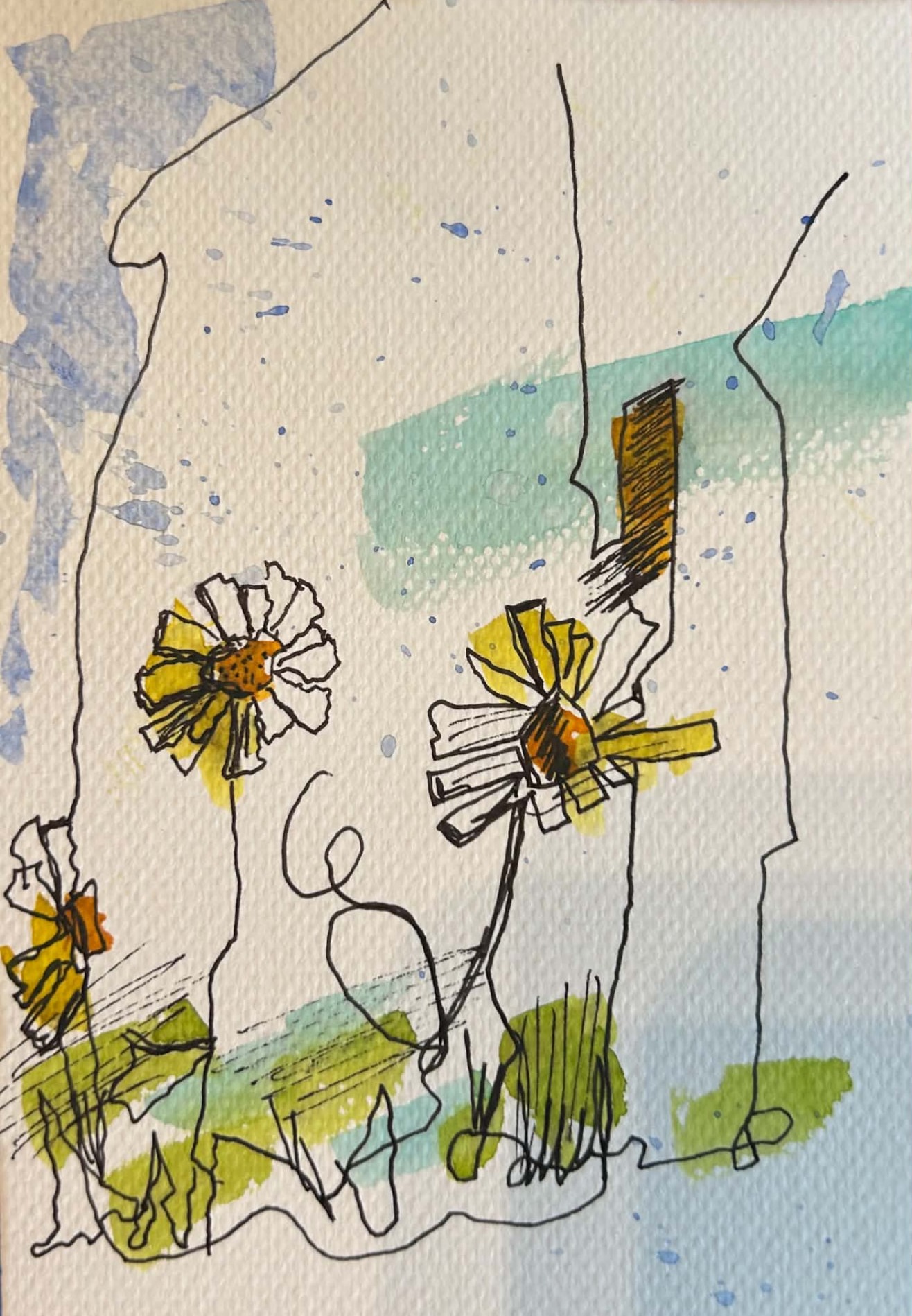 Daisies in Autumn